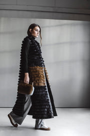 Women's fox fur vest