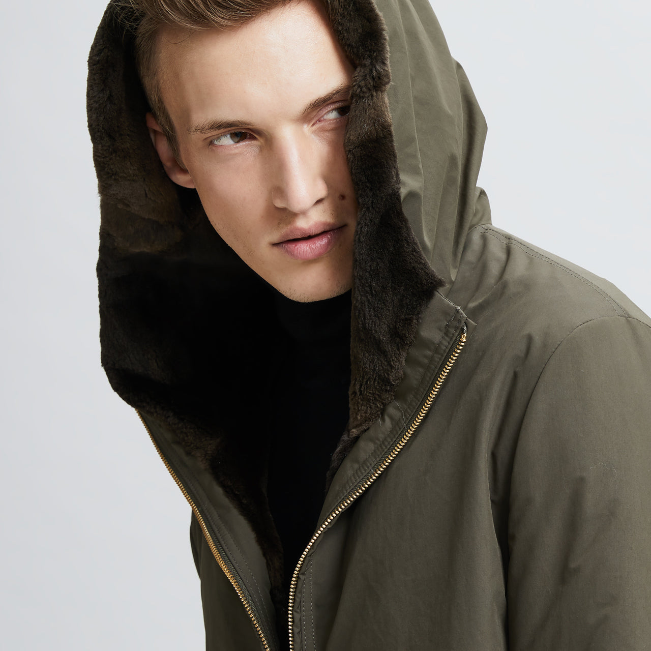 MEN'S FUR PARKAS AND COATS