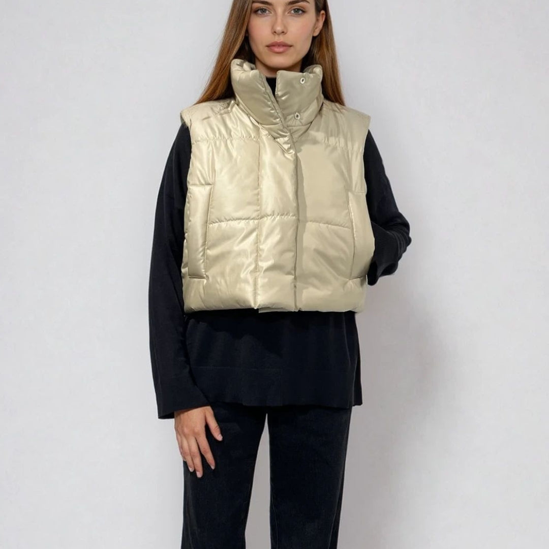 CROPPED PUFFER VEST