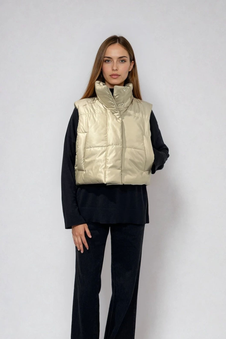 CROPPED PUFFER VEST