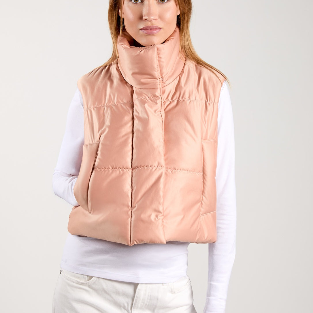 CROPPED PUFFER VEST