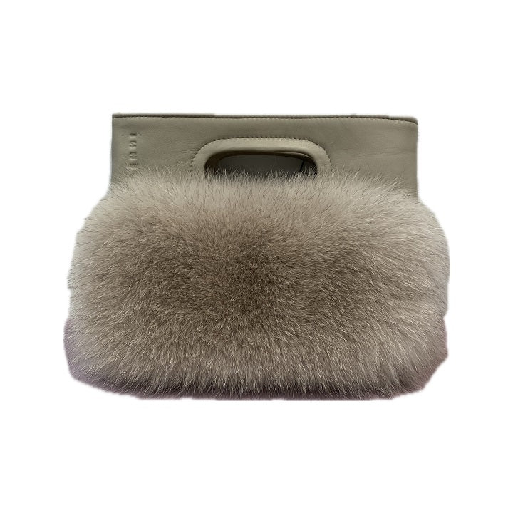 HANDBAG WITH FOX FUR AND LEATHER