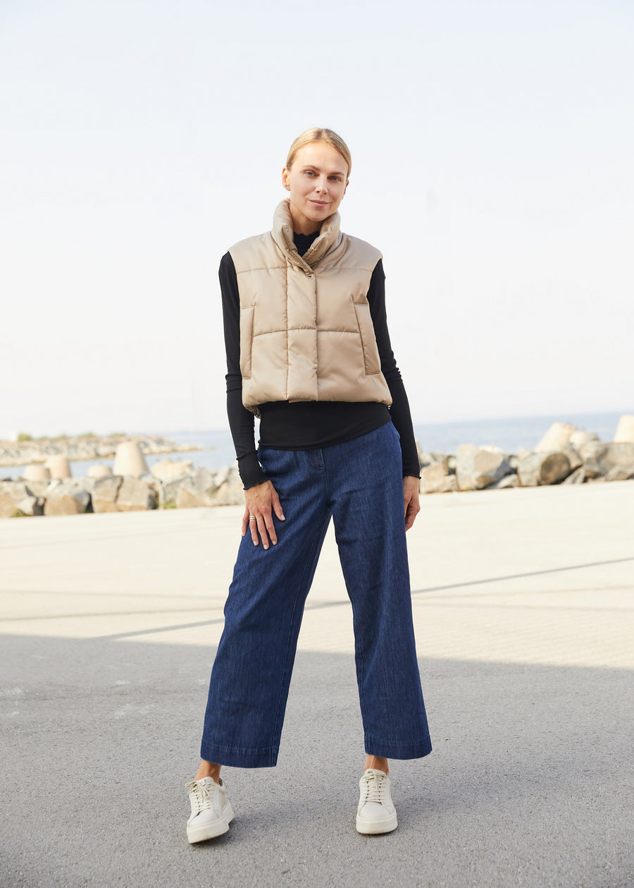 CROPPED PUFFER VEST