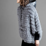 REVERSIBLE FUR PONCHO