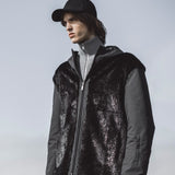 MEN'S FUR JACKET WITH HOOD
