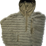 REVERSIBLE FUR PONCHO