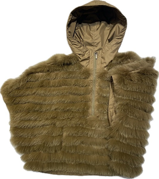 REVERSIBLE FUR PONCHO