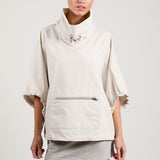 CHIMNEY-COLLAR WINDBREAKER PULLOVER