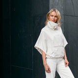 CHIMNEY-COLLAR WINDBREAKER PULLOVER