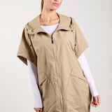 WINDBREAKER VEST WITH HOOD