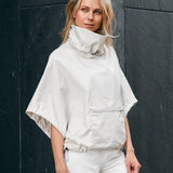 CHIMNEY-COLLAR WINDBREAKER PULLOVER