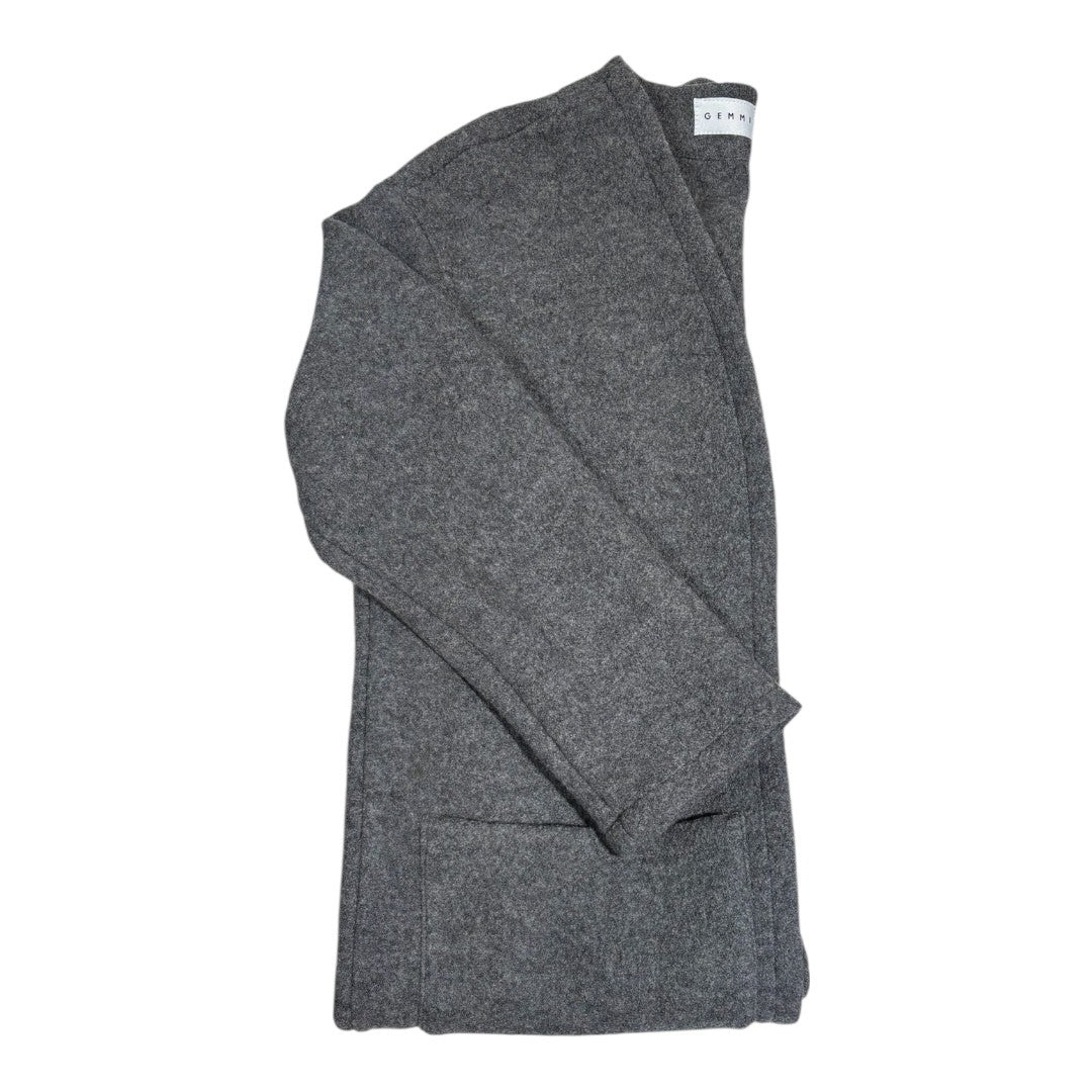 a cardigan made from 100% wool boucle 