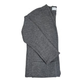 a cardigan made from 100% wool boucle 