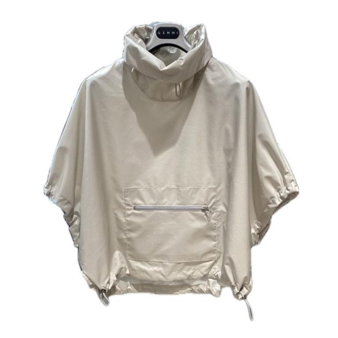 CHIMNEY-COLLAR WINDBREAKER PULLOVER