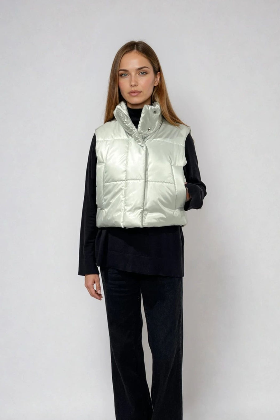 CROPPED PUFFER VEST