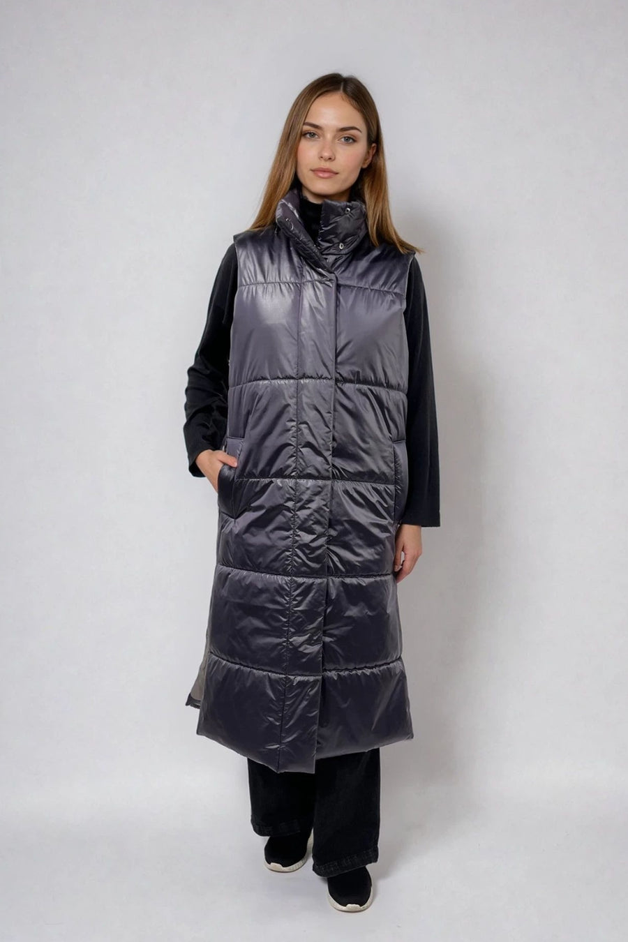PUFFER VEST, LONG
