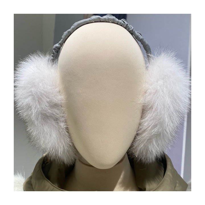 adjustable for fur earmuffs with leather headband 