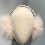 light pink earmuffs from fo fur 