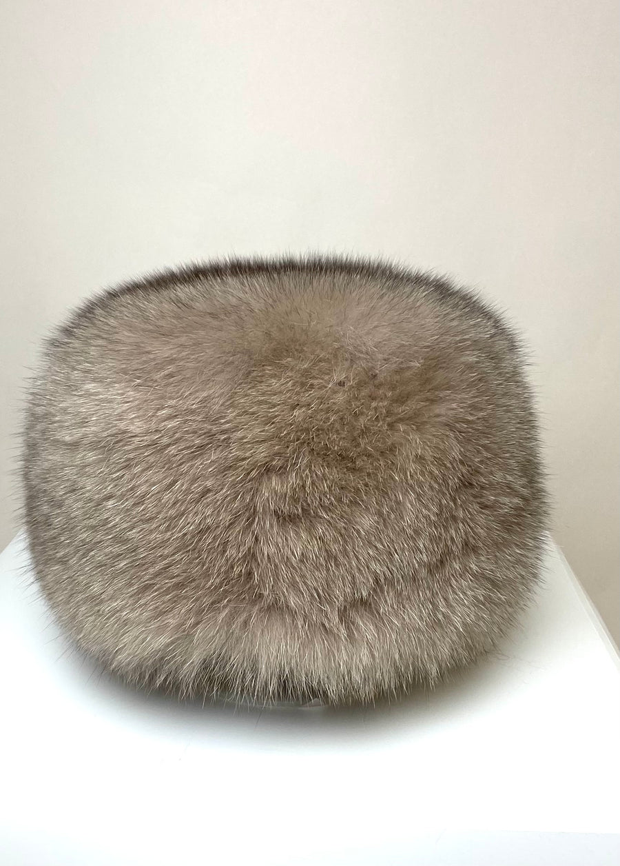 FOX FUR PILLBOX HAT