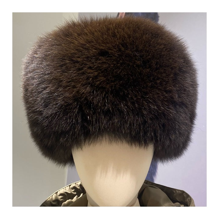 FOX FUR PILLBOX HAT