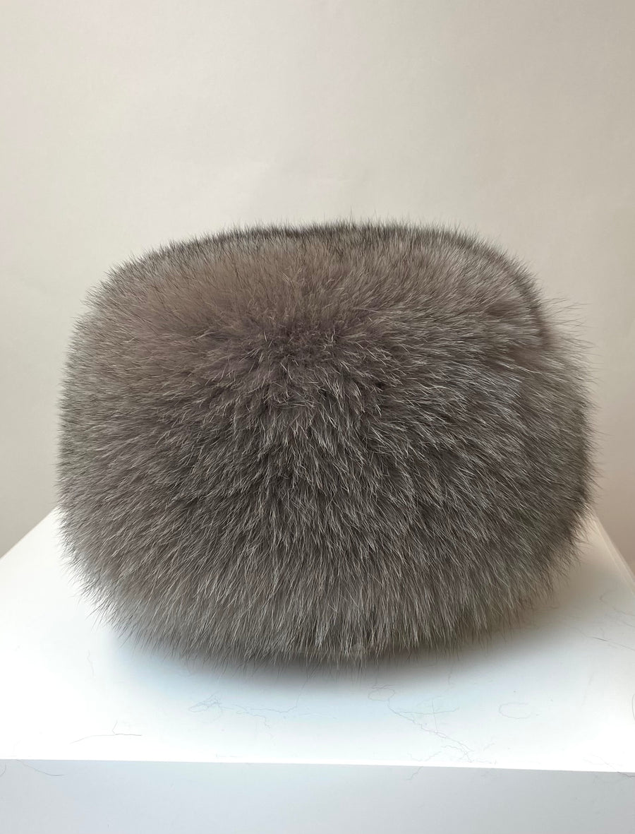 FOX FUR PILLBOX HAT