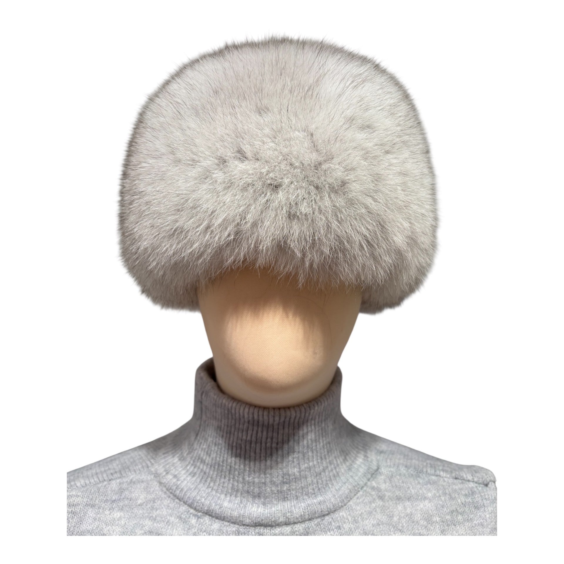 A hat made from real fox fur in pillbox style. made in Finland from bluefox fox fur from Finnish farms  