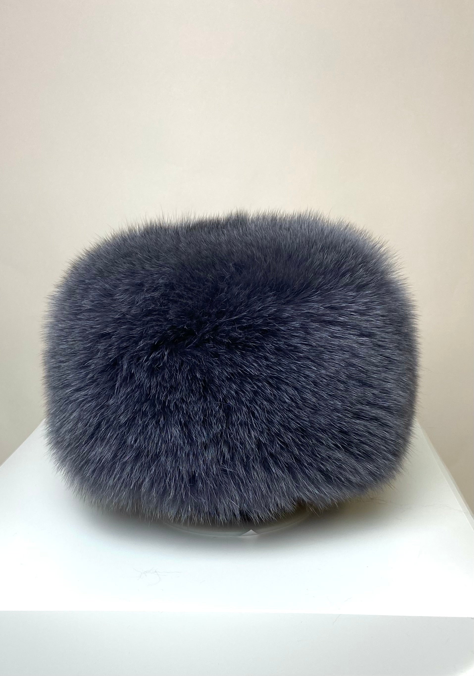 Fox Fur Faux Fur Pillbox Hat Zhivago Crystal Fox Fur Pill Box Hat