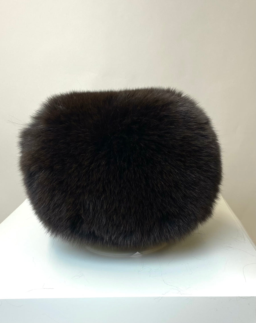 FOX FUR PILLBOX HAT