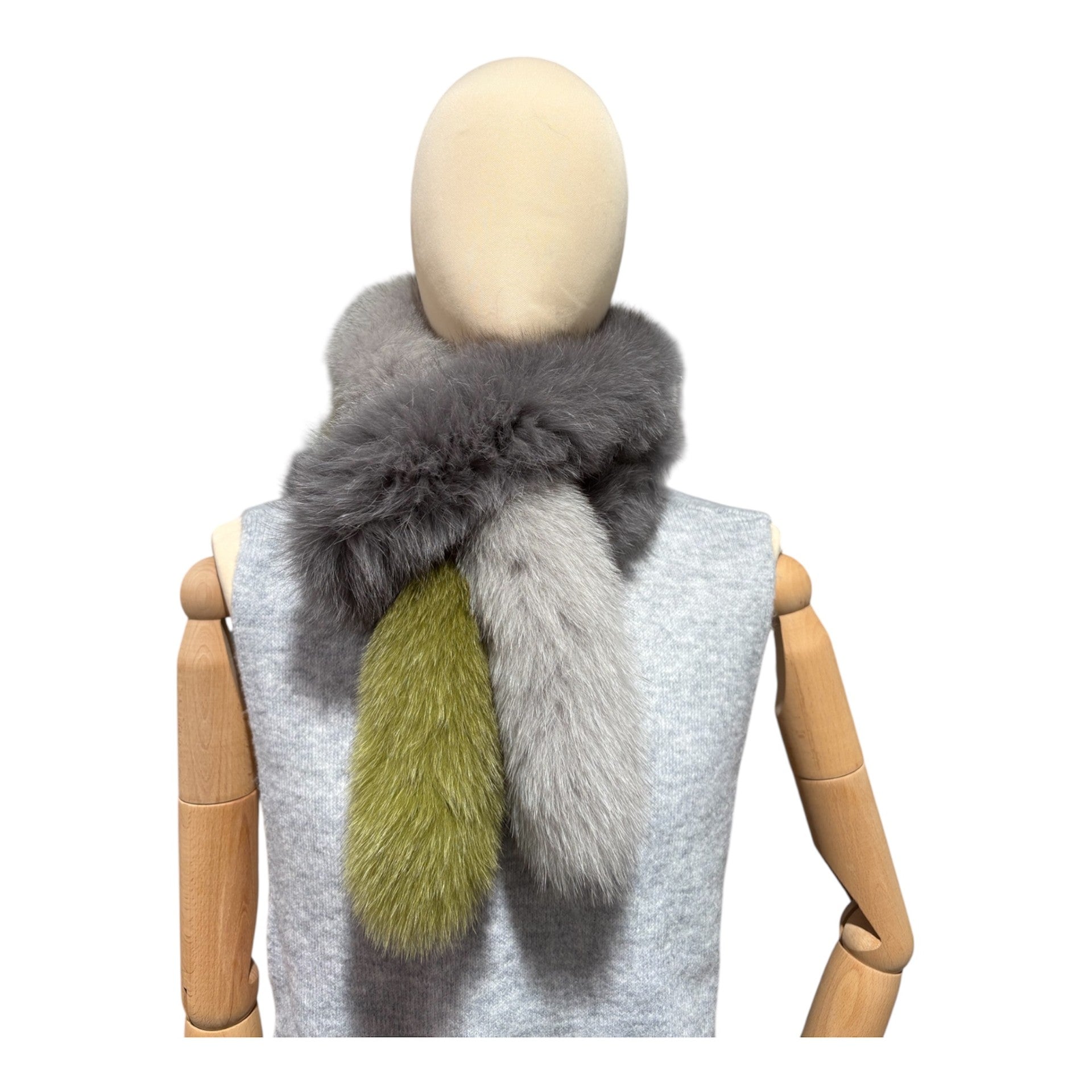 LONG FOX FUR SCARF