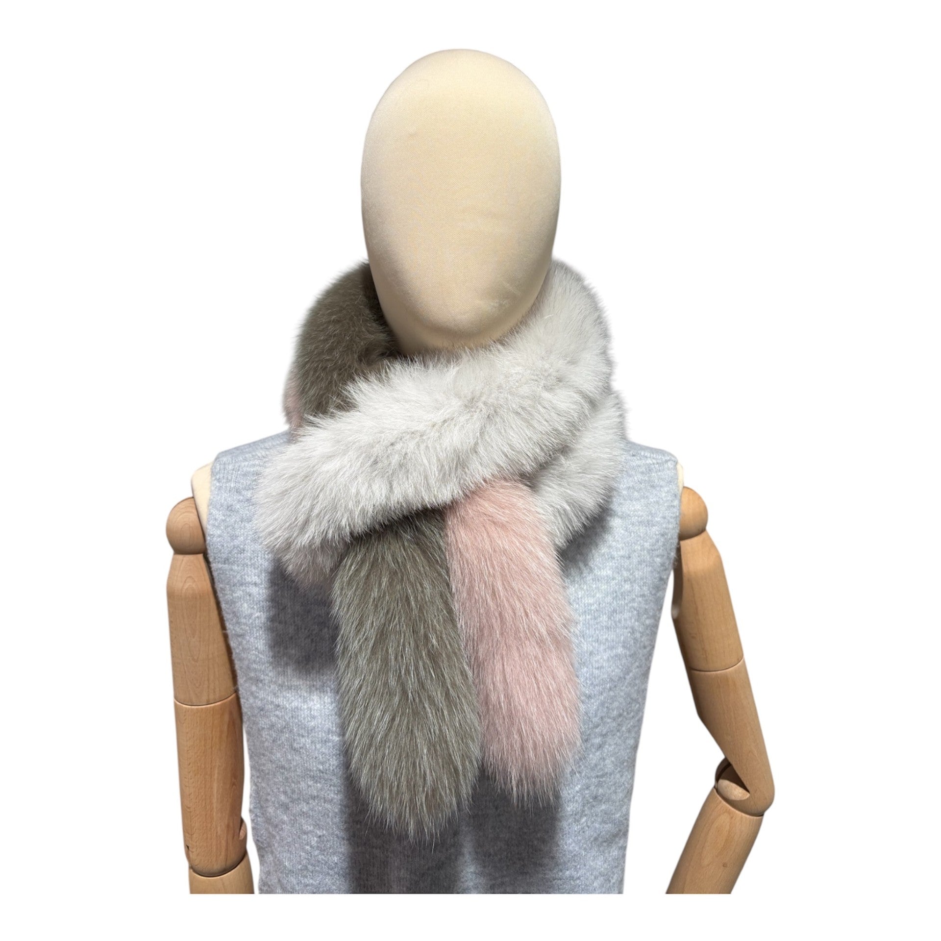 LONG FOX FUR SCARF