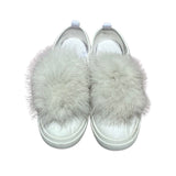 accessorize your sneakers with sneaker patches from off-white fox fur 