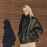 LIGHT PADDED JACKET WITH FUNNEL NECK
