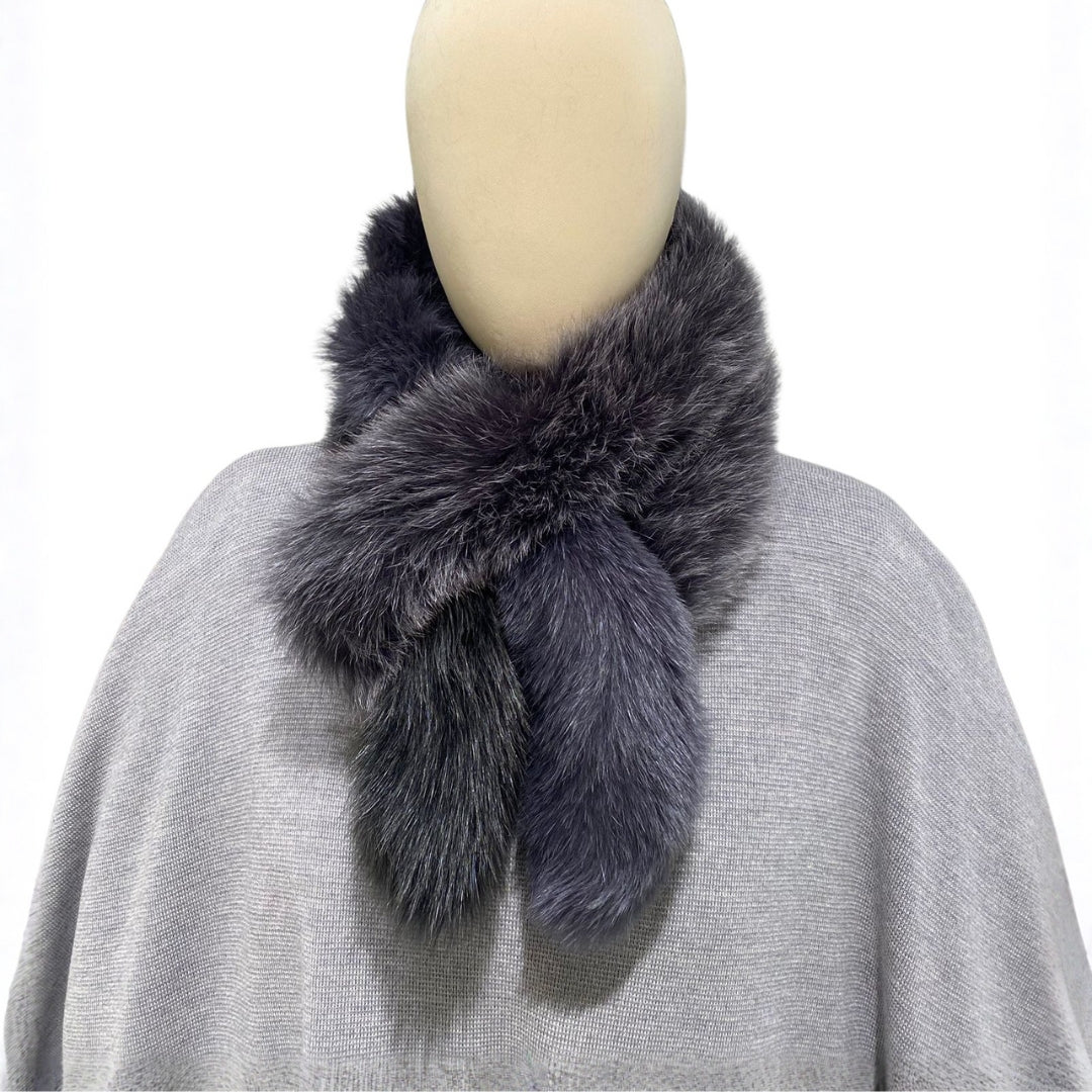 LONG FOX FUR SCARF