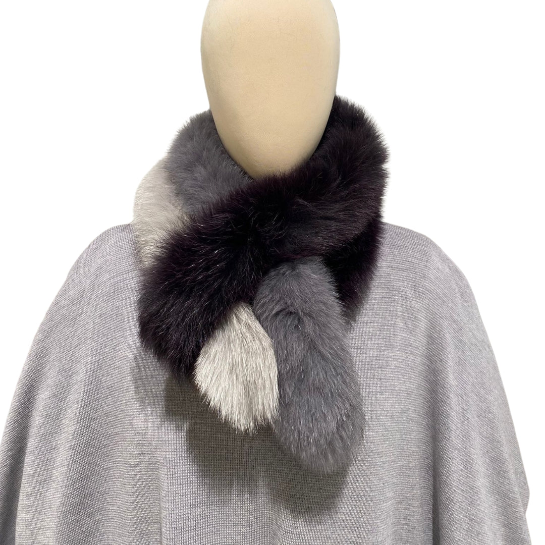 LONG FOX FUR SCARF