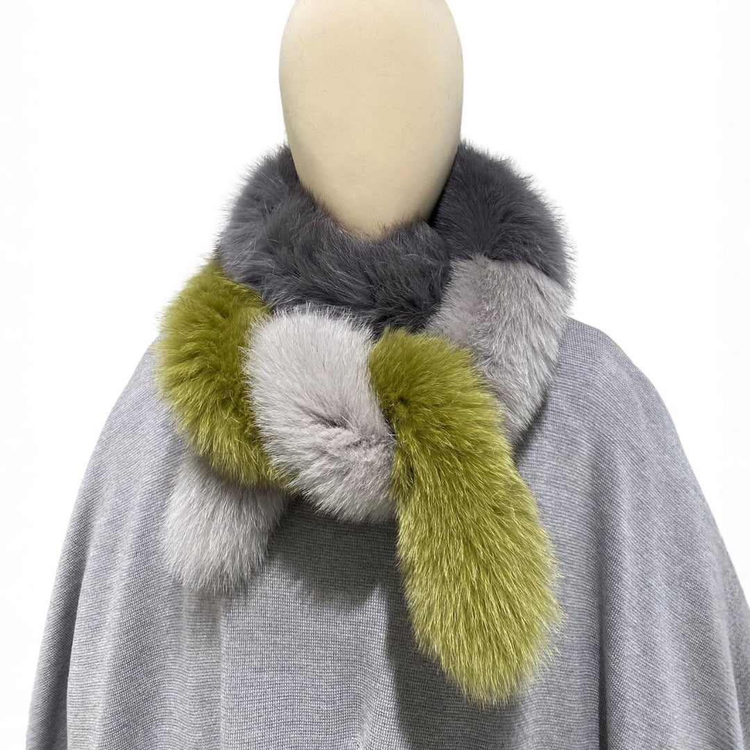 LONG FOX FUR SCARF