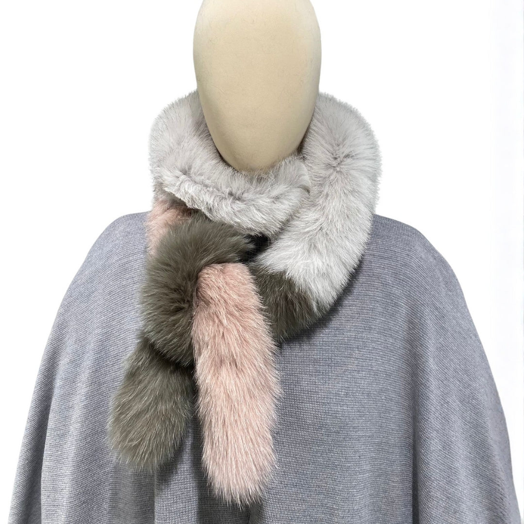 LONG FOX FUR SCARF