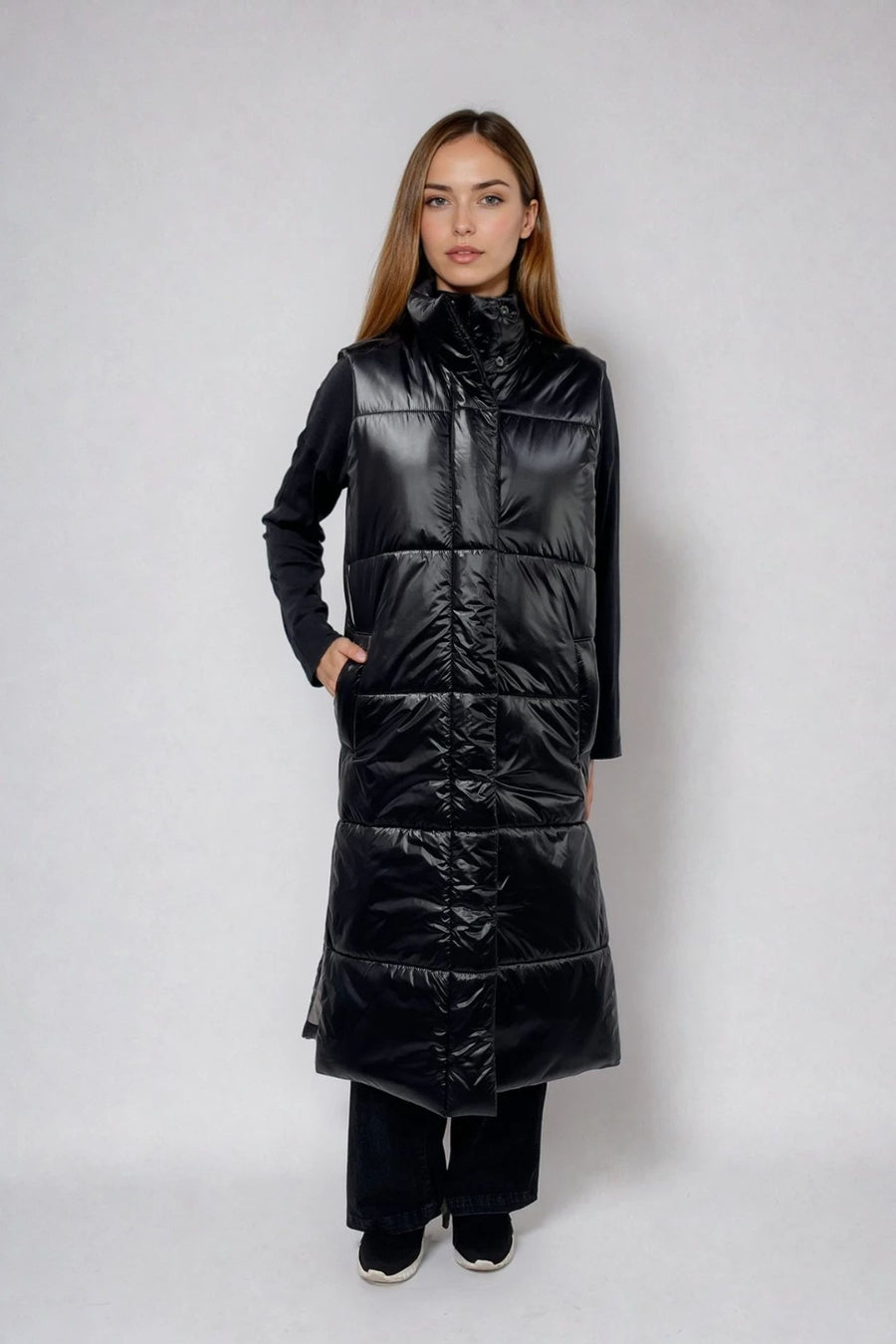 PUFFER VEST, LONG