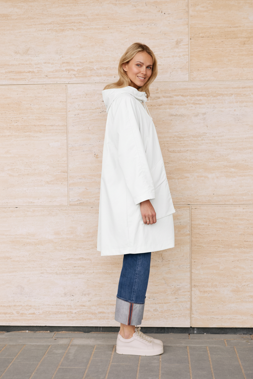 WATERREPELLENT A-LINED PARKA COAT