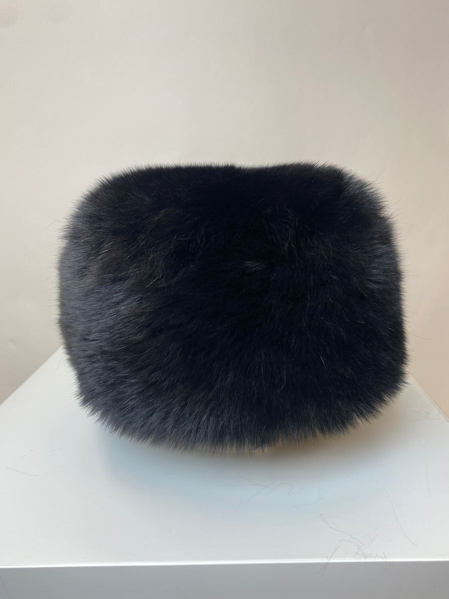 FOX FUR PILLBOX HAT