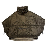 A Khaki color, light puffer anorak for Winter   