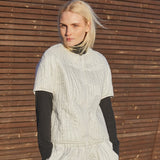 QUILTED SHORT SLEEVE JACKET