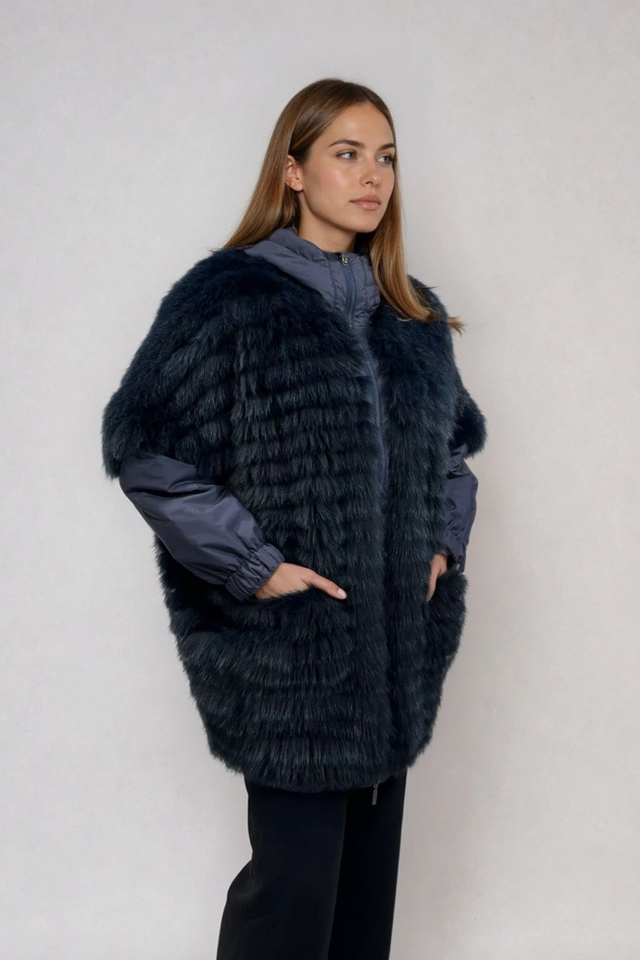 REVERSIBLE FUR COAT