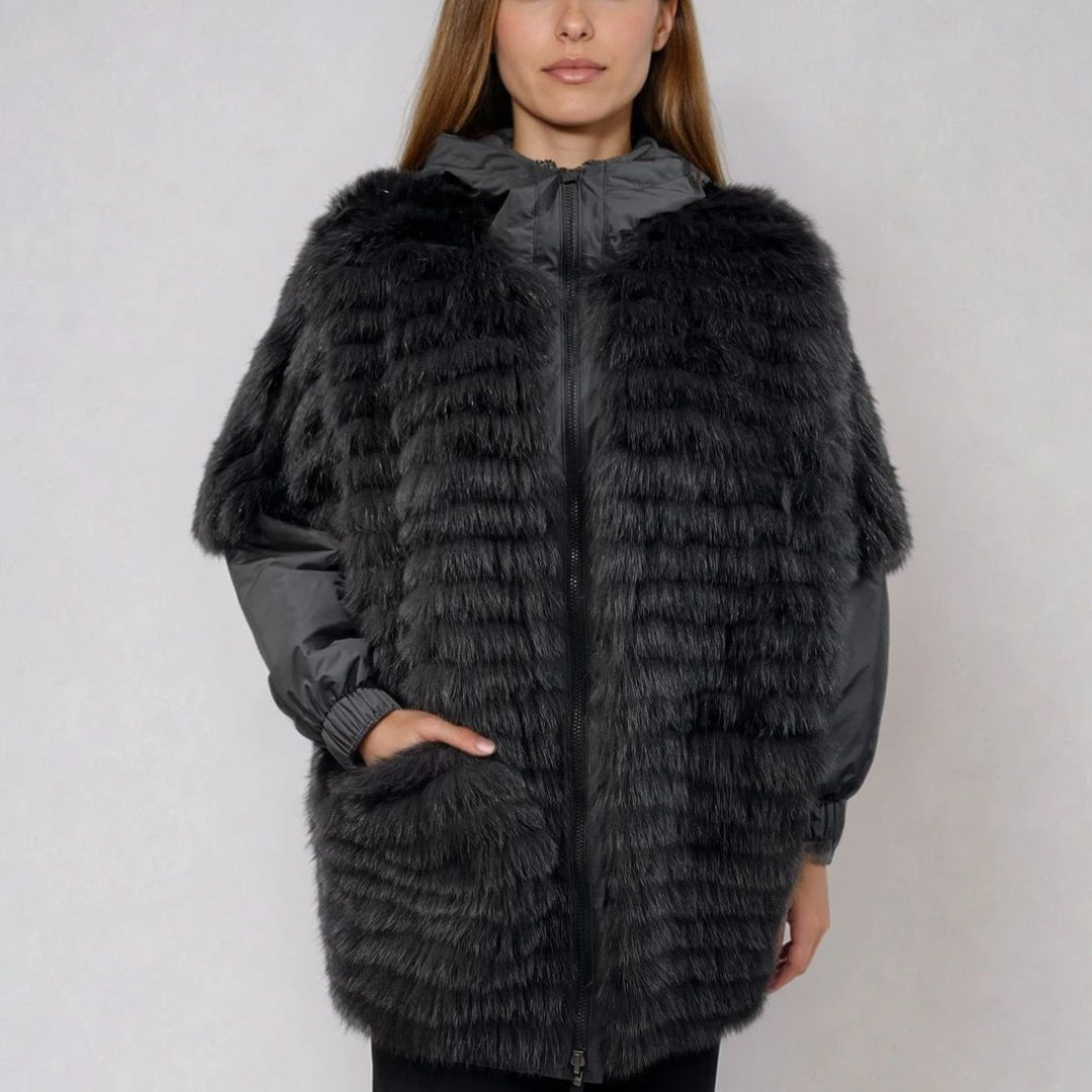 REVERSIBLE FUR COAT