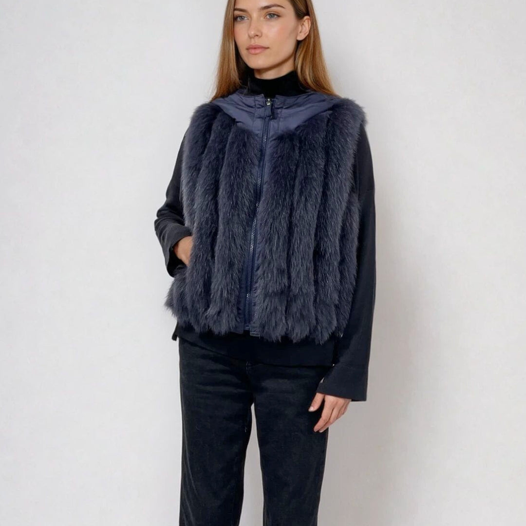 REVERSIBLE FUR VEST