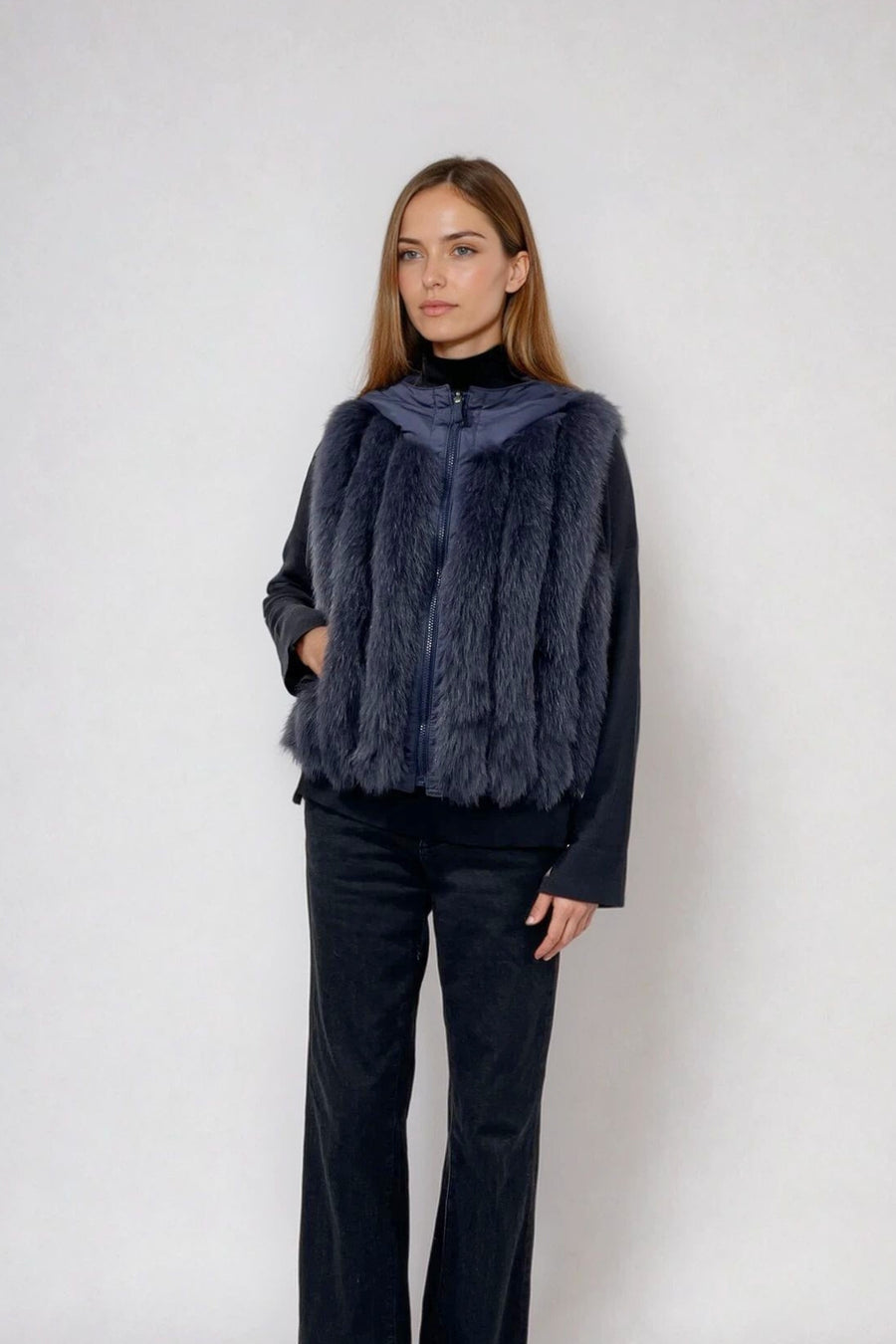 REVERSIBLE FUR VEST