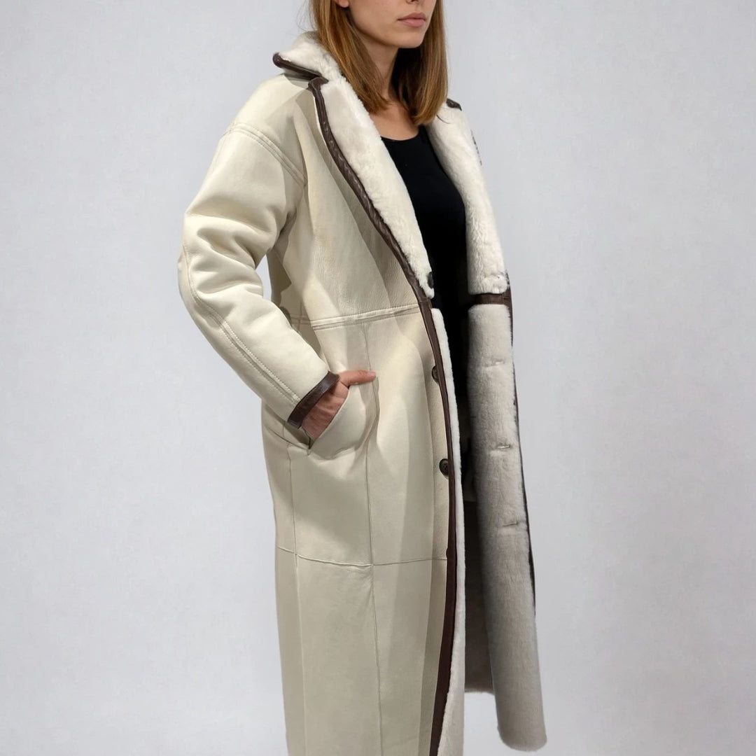 SHEARLING MAXI COAT