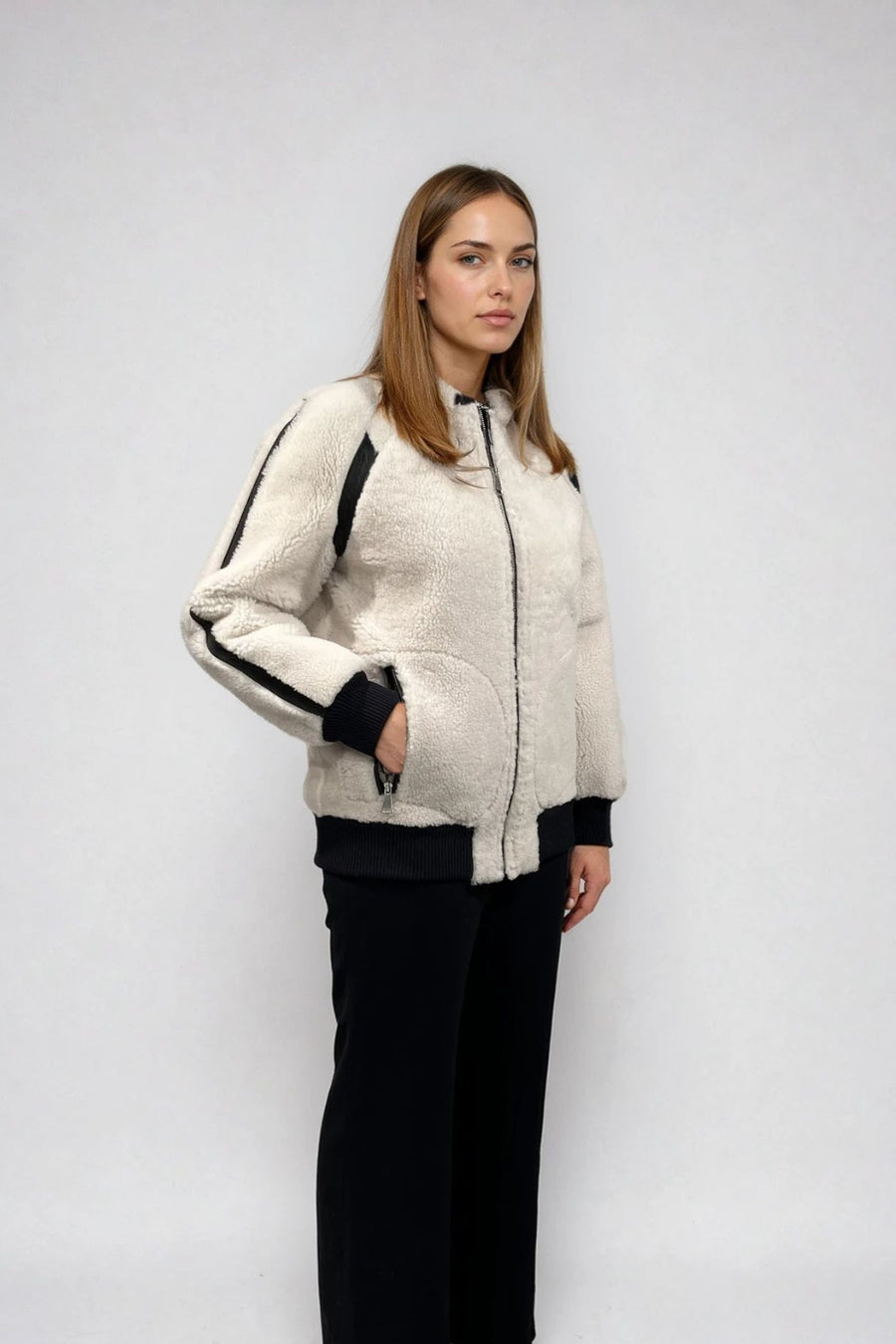 SHEARLING BOMBER JACKET
