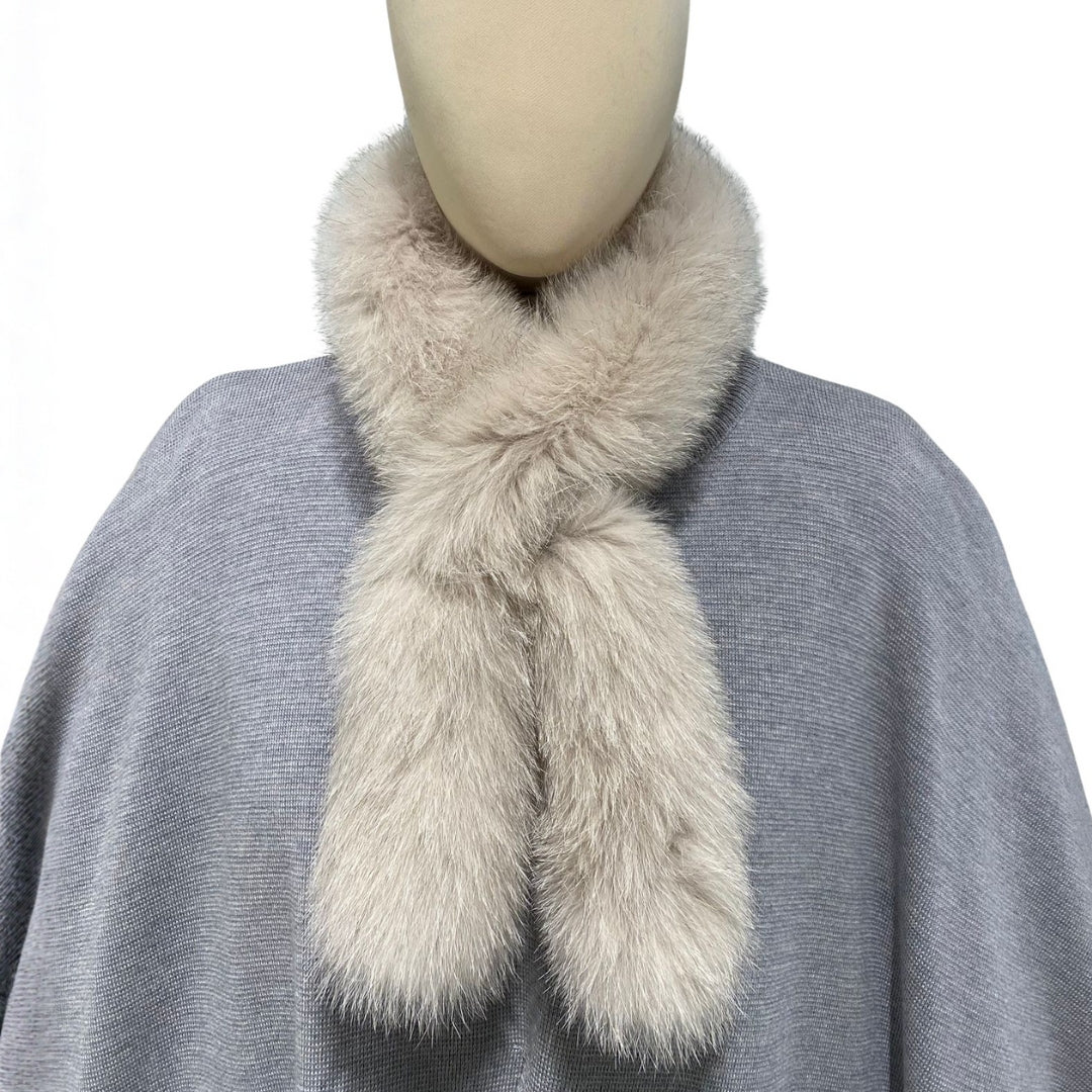 SHORT FOX FUR SCARF