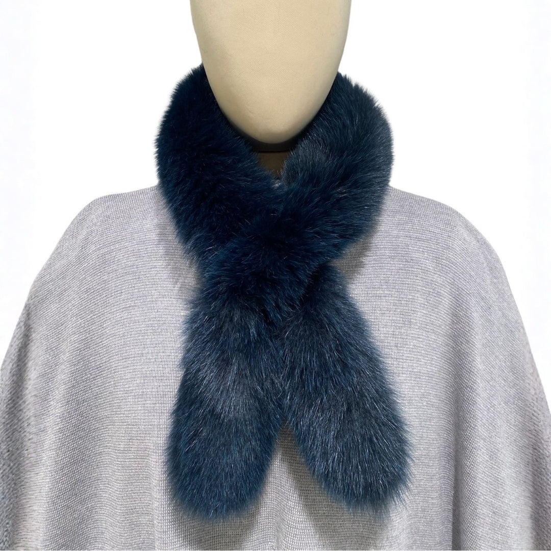 SHORT FOX FUR SCARF