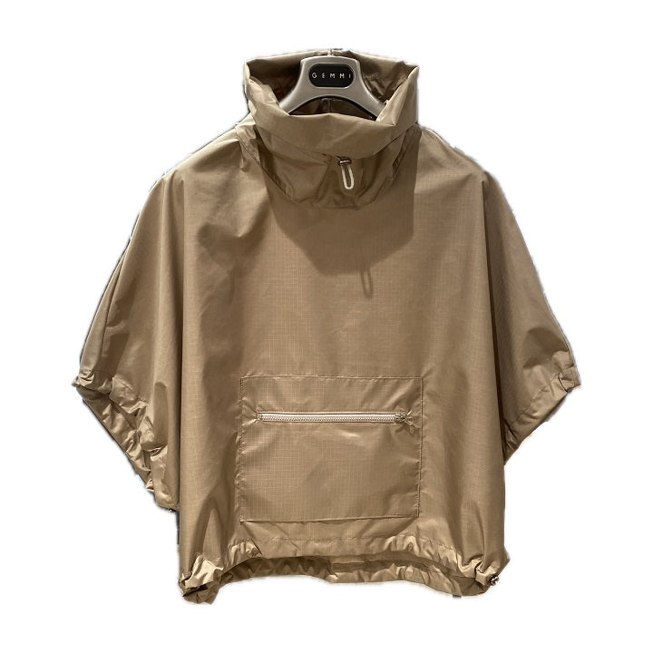 CHIMNEY-COLLAR WINDBREAKER PULLOVER